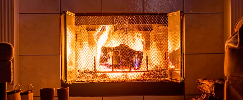 Mendota Hearth Landscape Fireplace Installation in Reisterstown, Maryland