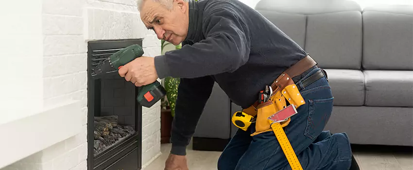 New Indoor Fireplace Installation in Reisterstown, Maryland