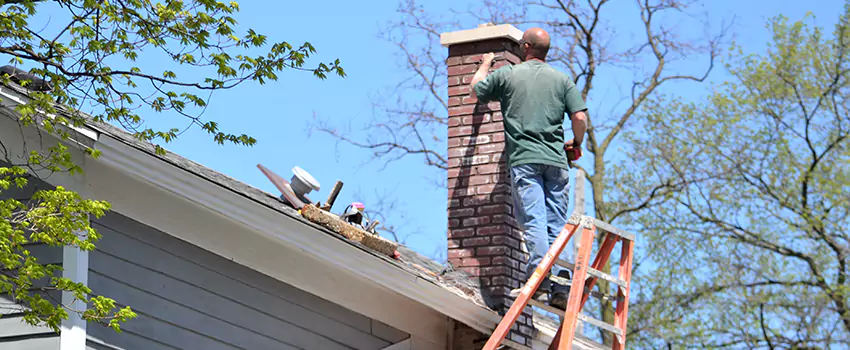 Vinyl and PVC Chimney Flashing Installation in Reisterstown, MD